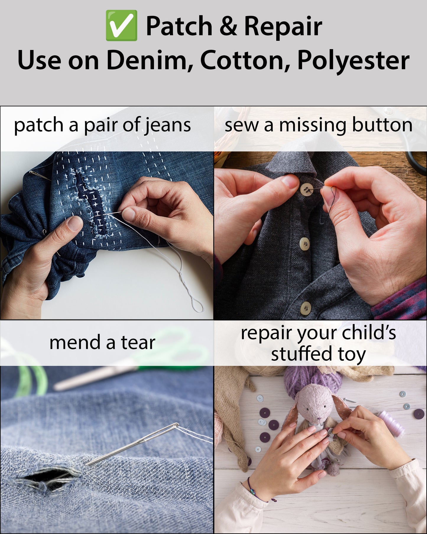 VelloStar Portable Sewing Kit – 100+ Essential Tools for Clothing Repairs (Navy Blue)