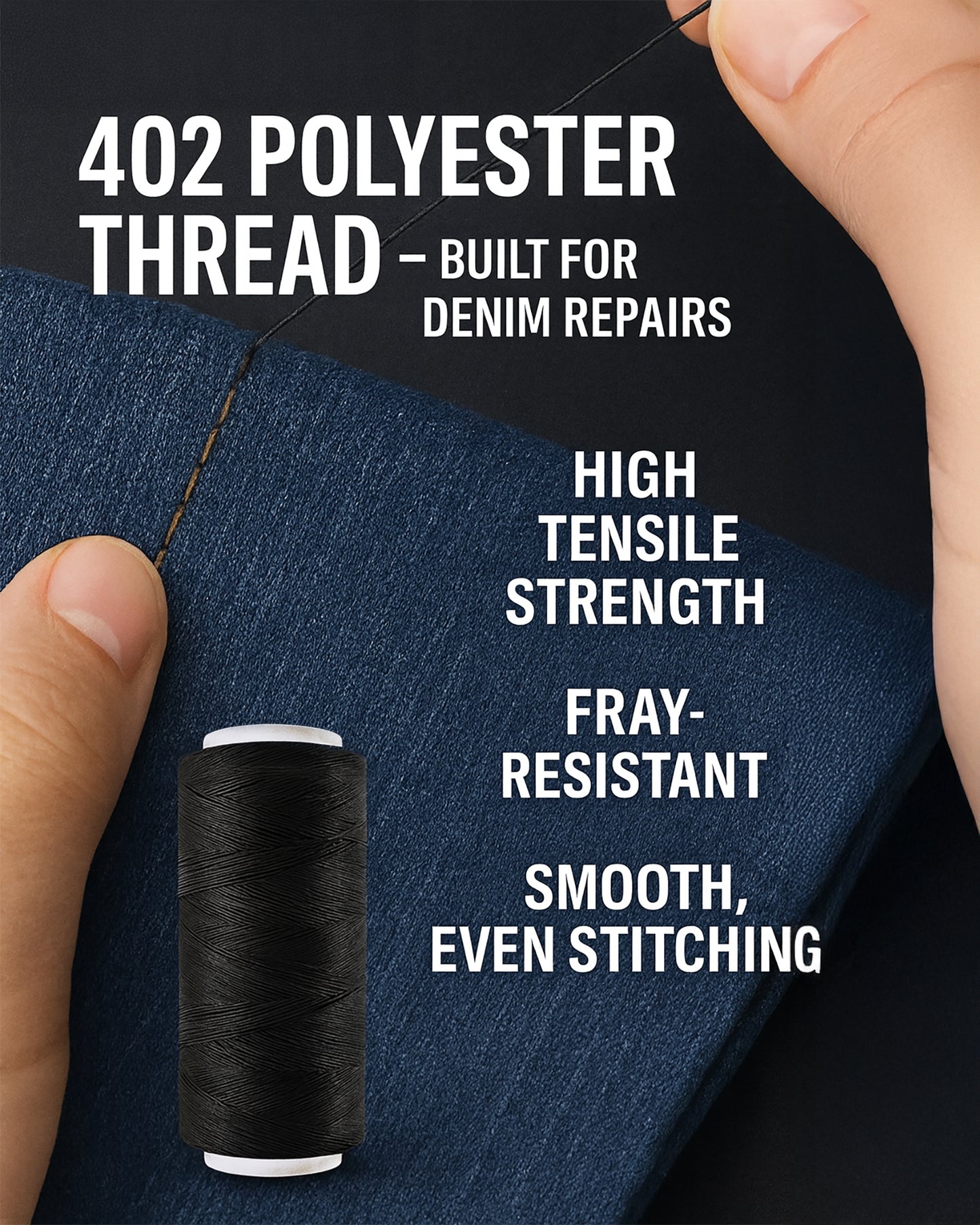 VelloStar Portable Sewing Kit – 100+ Essential Tools for Clothing Repairs (Navy Blue)