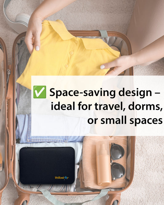 VelloStar Beginner Sewing Kit – Portable Hand Sewing Set with 22 Threads & 60+ Tools (Black)